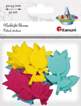 Naklejka (nalepka) Titanum Craft-Fun Series filcowe kwiaty (5007A)