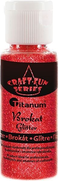 Brokat Titanum Craft-Fun Series Rainbow kolor: czerwony 1 kolor. (C08)