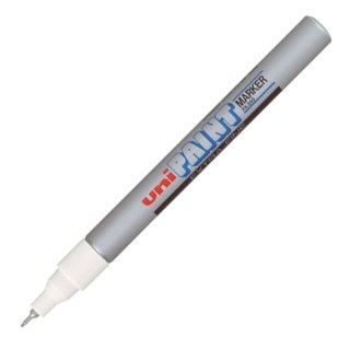 Marker olejowy wkład srebrny 0,8mm igłowa końcówka Uni (PX-203)