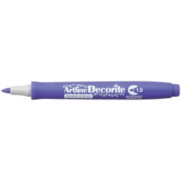 Marker permanentny Artline pastelowy decorite, fioletowy 1,0mm pędzelek końcówka (AR-033 6 4)