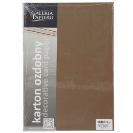 Papier ozdobny (wizytówkowy) Galeria Papieru kraft brązowy A4 - brązowy 275g (204418)