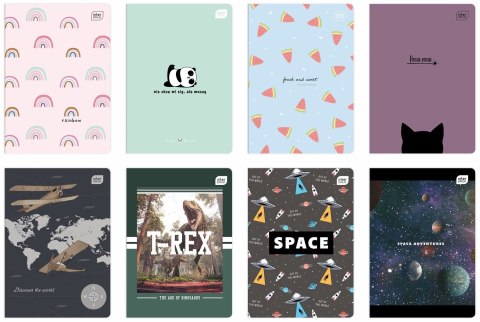 Zeszyt A5 32k. 70g podwójna linia kolor Interdruk (ZE32KFL)