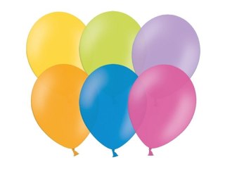 Balon gumowy pastelowy 100 szt mix pastelowy 270mm Partydeco (12P-000)