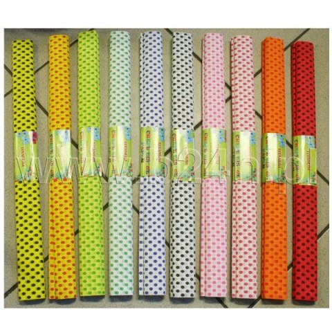 Bibuła marszczona marszczona kropki mix 500mm x 2000mm Fun&Joy