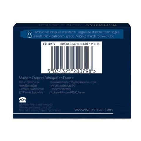 Naboje długie granatowy Waterman (S0110910)