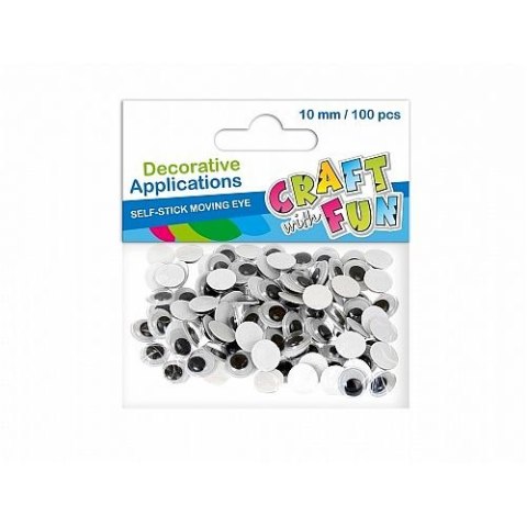 Oczka Craft Fun oczy samoprzylepne 7mm 100 szt (383655)