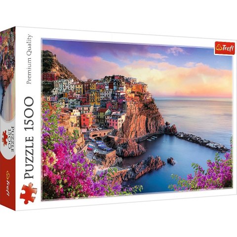 Puzzle WIDOK NA MIASTECZKO MANAROLA 1500 el. Trefl (26137)
