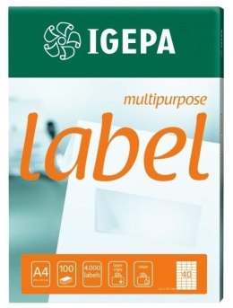 Etykieta samoprzylepna Igepa Label Multipurpose A4 - biały 105mm x 148mm