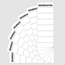 Etykiety opisowe do segregatora Warta NALEPKA NA SEGREGATOR - biały 70mm x 190mm (350-007)
