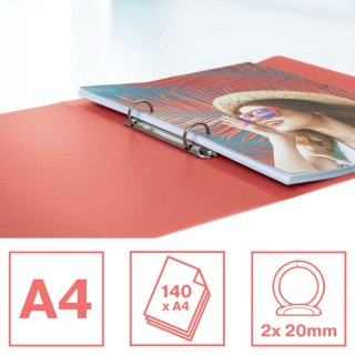 Segregator ringowy Colour Breeze A4 25mm koralowy Esselte (628435)