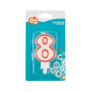 Świeczka urodzinowa CYFERKA Godan (NO200R/8)