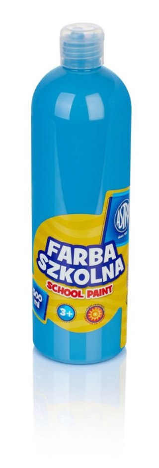 Farby plakatowe szkolne kolor: niebieski 500ml 1 kolor. Astra