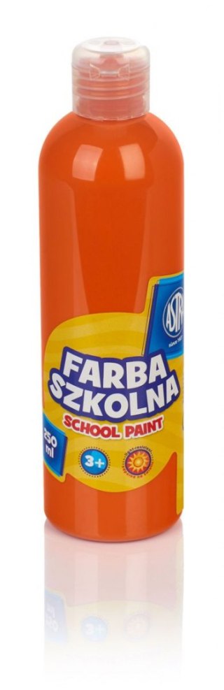 Farby plakatowe szkolne kolor: pomarańczowy 250ml 1 kolor. Astra