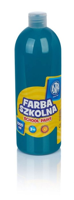 Farby plakatowe Astra szkolne kolor: turkusowy 1000ml 1 kolor.