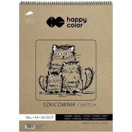 Blok artystyczny Happy Color szkicownik młody artysta A3 80g 40k (HA 3809 3040-M40)