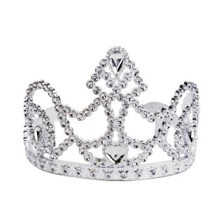 Korona Tiara księżniczki srebrna i złota Arpex (SR5044)