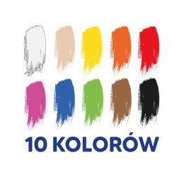 Farby plakatowe Oxford kolor: mix 20ml 10 kolor. (400167101)