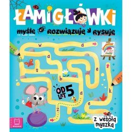 Książeczka edukacyjna Aksjomat Łamigłówki z wesołą myszką