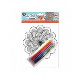 Zestaw kreatywny dla dzieci Grafix koloruj po numerach mix (150058)