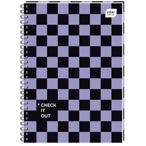 Kołozeszyt (kołonotatnik) A6 80k. krata Interdruk (KOŁOZA680M)