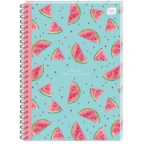 Kołozeszyt (kołonotatnik) B5 160k. 70g krata Interdruk (KOŁOZB5160M)