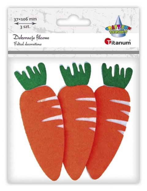 Ozdoba filcowa Craft-Fun Series marchewki Titanum (21HY1012)