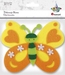 Ozdoba filcowa Titanum Craft-Fun Series motyl (20CR0312-3)