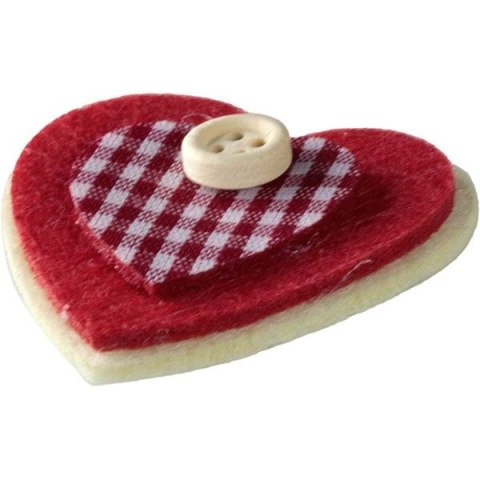 Ozdoba filcowa Craft-Fun Series serca 3D Titanum (EA415)