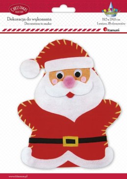 Ozdoba świąteczna Titanum Craft-Fun Series Mikołaj do samodzielnego złożenia (20616)