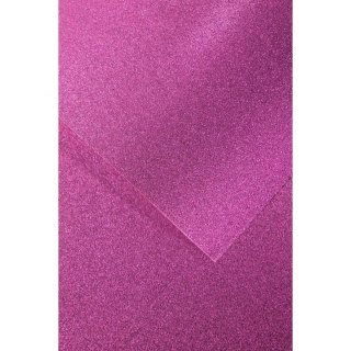 Papier ozdobny (wizytówkowy) brokatowy A4 liliowy 210g Galeria Papieru (208108)