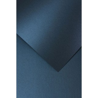 Papier ozdobny (wizytówkowy) millenium granatowy A4 granatowy 250g Galeria Papieru (200715)