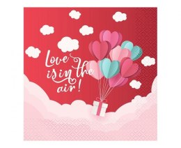 Serwetki Godan Love Is In The Air - czerwony 330mm x 330mm (PG-SLC2)