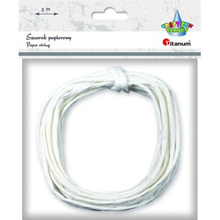 Sznurek Craft-Fun Series papierowy biały 5m Titanum (g14)