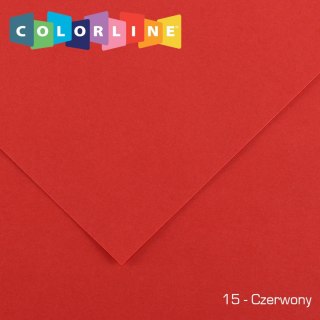 Brystol Colorline 15 czerwony 150g 10k [mm:] 500x650 Canson (200041391)