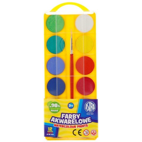 Farby akwarelowe 12 kolor. Astra (83216904)