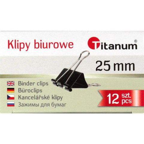 Klip Titanum 25 mm czarny 25mm (BC25)