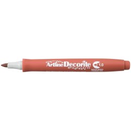 Marker permanentny Artline decorite, brązowy 1,0mm pędzelek końcówka (AR-033 6 2)