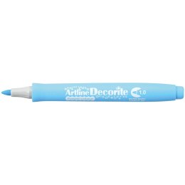 Marker permanentny Artline pastelowy decorite, niebieski 1,0mm pędzelek końcówka (AR-033 1 4)