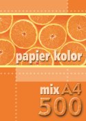 Papier kolorowy Kreska A4 - mix 80g