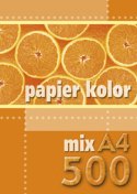 Papier kolorowy Kreska A4 - mix 80g