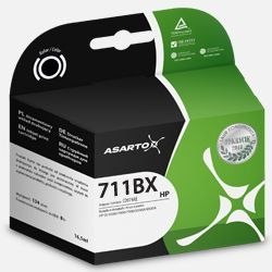 Tusz (cartridge) alternatywny Asarto HP T120 711 CZ133A - czarny 80ml (AS-H711BXN)