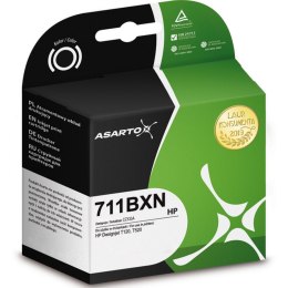 Tusz (cartridge) alternatywny Asarto HP T120 711 CZ133A - czarny 80ml (AS-H711BXN)