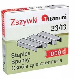 Zszywki 23/13 Titanum 1000 szt