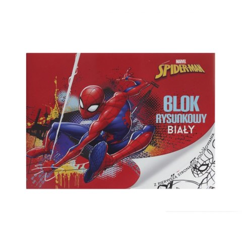 Blok rysunkowy biały SPIDER MAN A4 biała 20k Beniamin