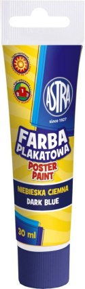 Farby plakatowe kolor: niebieski ciemny 30ml 1 kolor. Astra