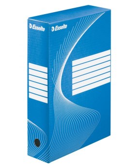 Pudło archiwizacyjne Esselte Boxy 80 A4 - niebieski 245mm x 80mm x 345mm (128411)