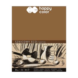 Blok artystyczny Happy Color szkicowy eko młody artysta A4 80g 80k (HA 3708 2030-A80)