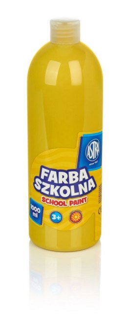 Farby plakatowe Astra szkolne kolor: żółty 1000ml 1 kolor.