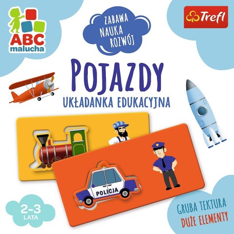 Gra edukacyjna Pojazdy z Serii ABC Malucha Pojazdy Trefl (01942)