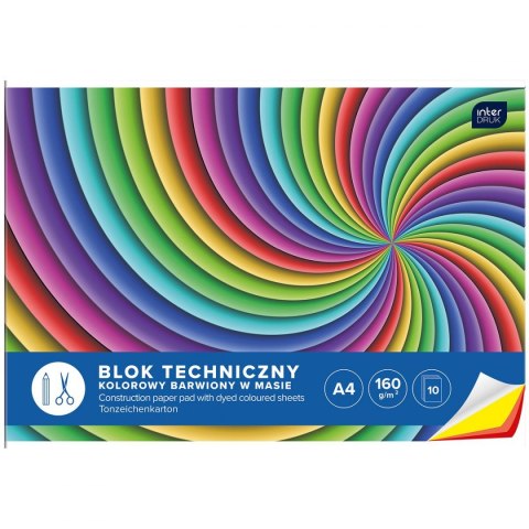 Blok techniczny bloki A4 biały 160g 10k Interdruk (BLTK)